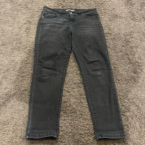 Women's Dark Grey Levi’s Boyfriend Jeans - Picture 1 of 7